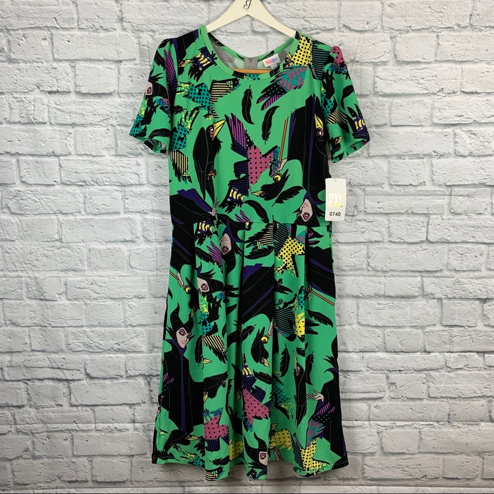 LuLaRoe Disney Villains “Maleficent” Amelia dress - Picture 1 of 4